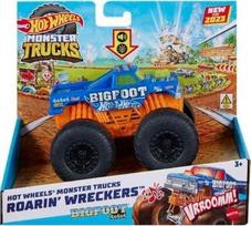 Žaislinis keturratis Mattel Hot Wheels Monster Trucks Roarin Wreckers HMM53, 1:43, mėlyna sp./oranžinė sp.