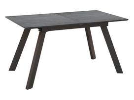 Valgomojo stalas išskleidžiamas Heiko, juoda sp./pilka sp., 140 - 180 cm x 80 cm x 76 cm