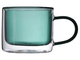 Dvigubo stiklo puodelis Kopenhagen THK-093853, žalia sp., 0.250 l