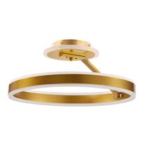 Šviestuvas lubų Candellux Lighting Rineus, LED, 3000 °K, 1 x 20 W, aukso sp. / aukso sp.