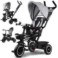 Triratukas Tiny Bike 3in1 SP0650 SZ, juoda sp./pilka sp.