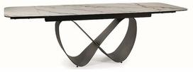 Stalas išskleidžiamas Infinity, ruda sp./balta sp., 160 - 240 cm x 95 cm x 76 cm