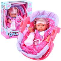 Lėlė - kūdikis su priedais Dolly, 34 cm, rožinė sp.