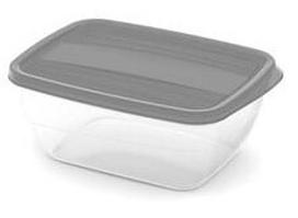 Dėžutė maistui Curver Vedo, 1.3 l, 18.5 cm x 13.5 cm, skaidri sp./pilka sp.