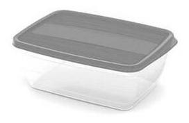 Dėžutė maistui Curver Vedo, 2 l, 22 cm x 16 cm, skaidri sp./pilka sp.
