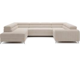 Modulinė sofa Louis Jarell 18, smėlio sp., dešininė, 202 x 347 cm x 92 cm