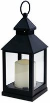 Dekoracija, su įmontuotu led apšvietimu "Žibintas", 26 cm, 12 cm, juoda sp.