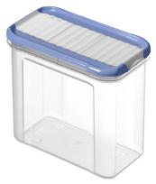 Birių produktų indas 1742606161, 1 l, skaidri sp./mėlyna sp.