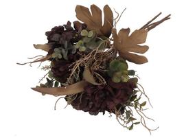 Dirbtinių gėlių puokštė, bijūnas, violetinė sp., 36 cm