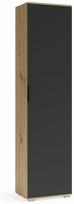 Prieškambario spinta Clif SL-50, ruda sp./juoda sp., 50 cm x 38 cm x 202.5 cm