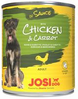 Šlapias šunų maistas Josera JosiDog In Sauce, vištiena/morkos, 0.830 kg