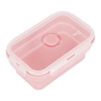 Dėžutė maistui Nils Camp Foldable NC4105, 0.5 l, 16.4 cm x 10.7 cm, rožinė sp.