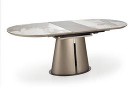 Stalas išskleidžiamas Robinson, juoda sp./smėlio sp., 160 - 200 cm x 90 cm x 76 cm