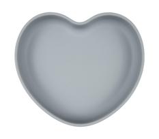 Lėkštutė Canpol Babies Suction Plate Heart, 300 ml, 6+ mėn., silikonas, mėlyna sp.