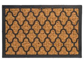 Durų kilimėlis Tartan Marocco, ruda sp./juoda sp., 60 cm x 40 cm