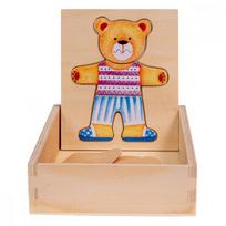 Medinė dėlionė Smily Play Teddy Bear SPW83592, 18 vnt., įvairių spalvų