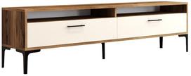 TV staliukas Kalune Design Istanbul 2, kreminė sp./riešuto sp., 180 cm x 47 cm x 35 cm