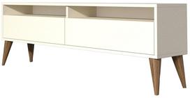 TV staliukas Kalune Design Best 2, kreminė sp., 150 cm x 50 cm x 30 cm
