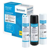 Filtravimo kasečių rinkinys ro sistemoms Ecosoft CPV3ECOSTD, 10"