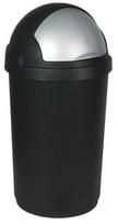 Šiukšliadėžė Curver Bullet CRV229639, sidabro sp./juoda sp., 50 l, 74 cm x 39.1 cm