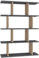 Pastatoma lentyna Kalune Design Harmon 935CMN1193, antracito sp./ąžuolo sp., 127.4 cm x 90 cm x 25 cm