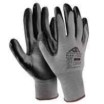Darbo pirštinės atsparios įpjovimui Active Gear Flex, suaugusiems, juoda sp./pilka sp., M