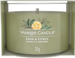 Žvakė, aromatinė Yankee Candle Mini Sage & Citrus, 7 - 10 h, 37 g, Žalia sp.