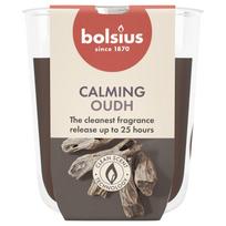 Žvakė, aromatinė Bolsius Calming Oudh, 25 h, Ruda sp.