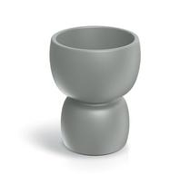 Gėlių vazonas Prosperplast DUALA ROUND TDR40-106GR, plastikinis, Ø 40 cm, pilka sp.