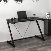 Kompiuterinių žaidimų stalas Kalune Design Zoned 506MNR3436, 120 cm x 77 cm, 60 cm, juoda sp.