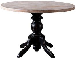 Stalas Kalune Design Albero 32, juoda sp./medžio sp., 115 cm x 115 cm x 75 cm