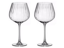Vyno taurių komplektas Crystal Bohemia Columba Optic, stiklas, 0.64 l, 2 vnt.
