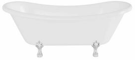 Vonia, laisvai pastatoma Besco Retro Amelia 190, 190 cm x 77 cm x 69 cm, ovalas, balta sp./chromo sp.