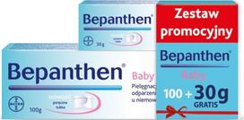 Tepalas vaikų odai, drėkinti/maitinti, kūdikiams Bayer Bepanthen, baby, 130 g, 2 vnt.