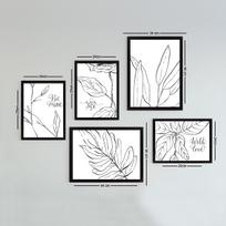 Paveikslas Wallity SET_001, 34 cm x 44 cm