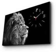 Laikrodis - paveikslas Wallity Canvas 4570CSMOR-3, juoda sp./pilka sp., 45 cm x 70 cm