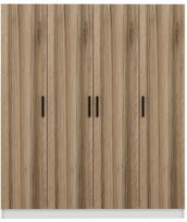 Prieškambario spinta Kalune Design Noah 8222, riešuto sp., 35 cm x 180 cm x 210 cm
