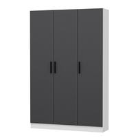 Prieškambario spinta Kalune Design Noah 8210, antracito sp., 35 cm x 135 cm x 210 cm
