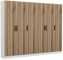 Prieškambario spinta Kalune Design Noah 8225, riešuto sp., 35 cm x 270 cm x 210 cm