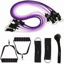 Pasipriešinimo guma Springos Resistance Band Set, 128 cm x 1.2 cm x 1.2 cm, juoda sp.