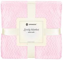 Pledas Springos Lovely Blankets Extra Soft, rožinė sp., 200 cm x 220 cm