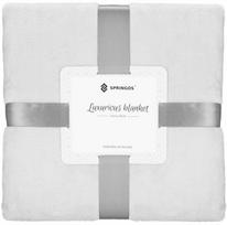 Pledas Springos Luxurious Blanket Extra Thick, šviesiai pilka sp., 200 cm x 220 cm