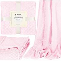 Pledas Springos Lovely Blanket HA7128, šviesiai rožinė sp., 130 cm x 180 cm