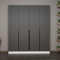 Prieškambario spinta Kalune Design Noah 8266, antracito sp., 35 cm x 180 cm x 210 cm