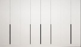 Prieškambario spinta Kalune Design Noah 8261, balta sp., 35 cm x 360 cm x 210 cm