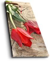 Laikrodis - paveikslas Wallity Canvas 3070CS-40, raudona sp./smėlio sp., 30 cm x 70 cm