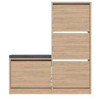 Batų spintelė Kalune Design Dude, ąžuolo sp., 26 cm x 105 cm x 118.5 cm