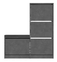 Batų spintelė Kalune Design Dude, pilka sp., 26 cm x 105 cm x 118.5 cm