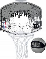 Pakabinama krepšinio lenta su lanku, su kamuoliuku Wilson Antonio Spurs, su kamuoliuku