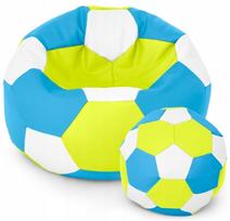 Sėdmaišių rinkinys Ball XXXXL, balta sp./mėlyna sp./šviesiai žalia sp.